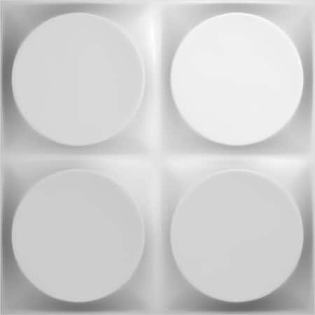 Ekena Millwork 11 7/8in. W x 11 7/8in. H Adonis EnduraWall Decor 3D Wall Panel Covers, Total 11.75 Sq. Ft., 12PK WP12X12ADWH-CASE-12